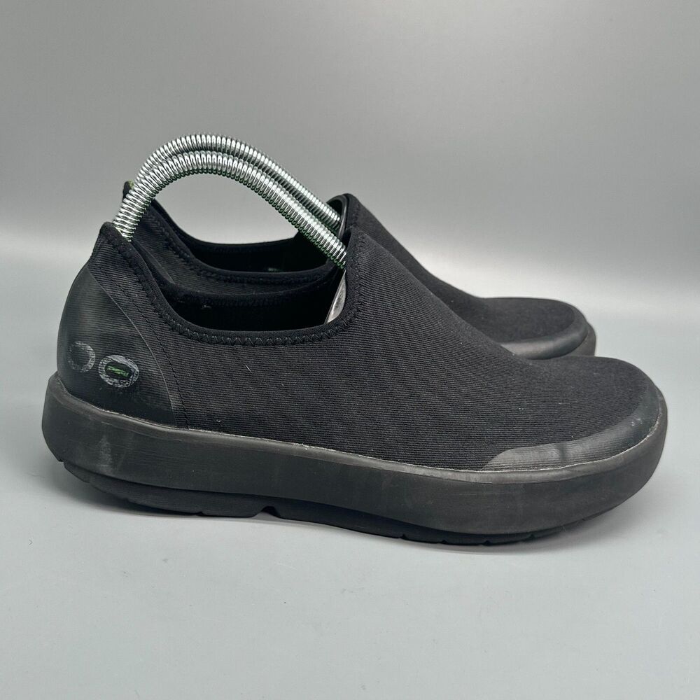Oofos oomg EeZee Womens 10 Black Athletic Sneakers Low Top Running Shoes